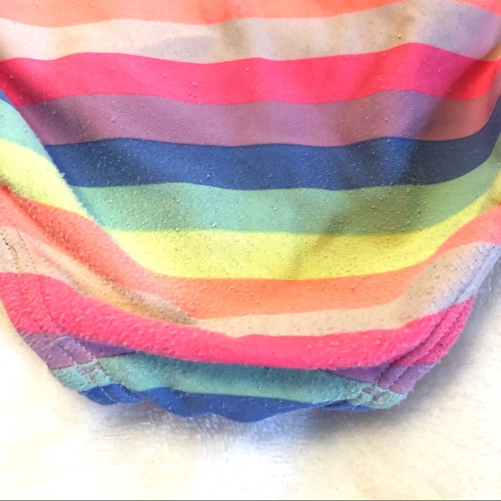 Carter’s Rainbow Ruffle Swimsuit, size 7 - Picture 3 of 5